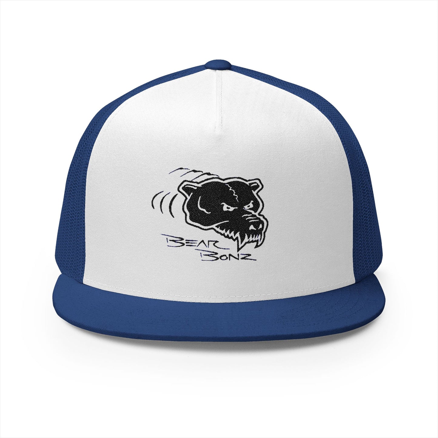 Bear Bonz Embroidered 5 Panel Trucker Cap