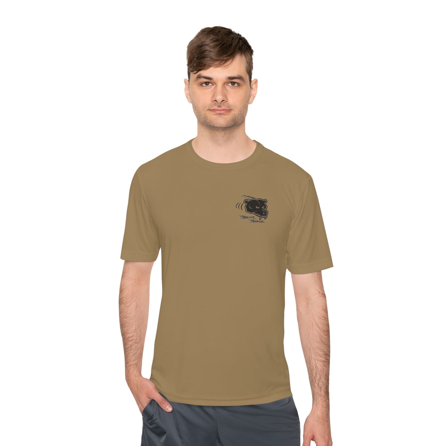 Bear Bonz Moisture Wicking Tee, Sports Shirt, Workout Apparel, Summer Essential