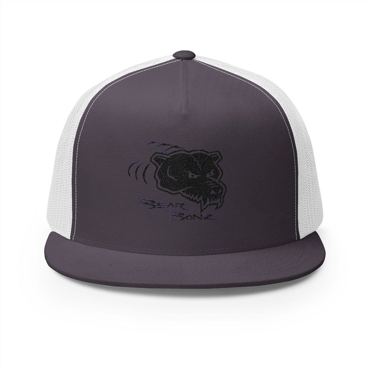 Bear Bonz Embroidered 5 Panel Trucker Cap