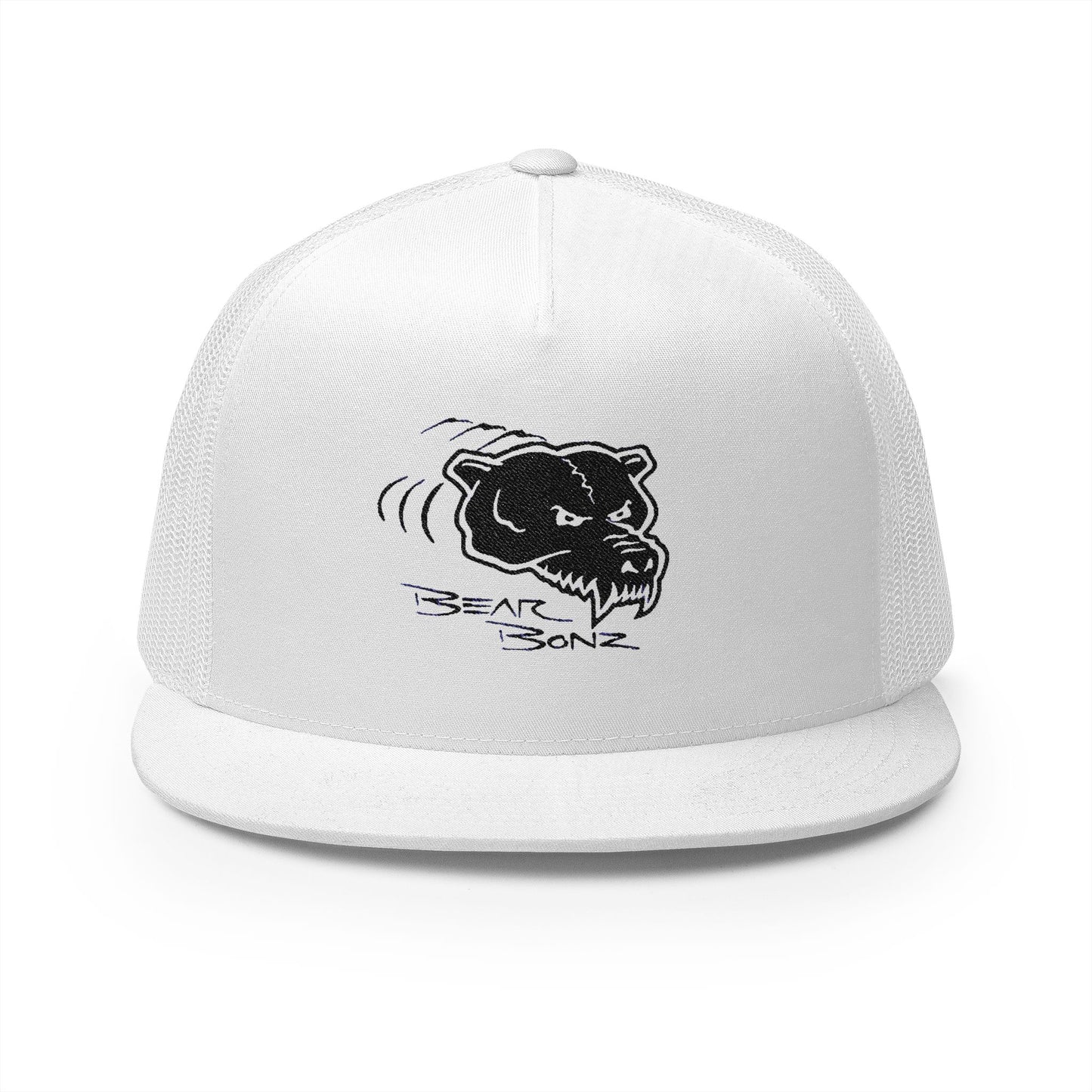 Bear Bonz Embroidered 5 Panel Trucker Cap