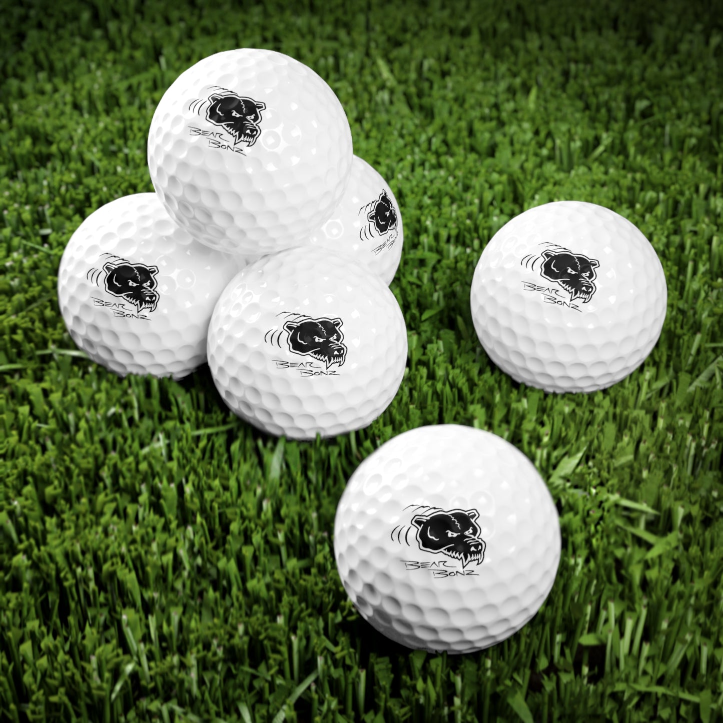 Bear Bonz Custom Golf Balls , 6 Pack