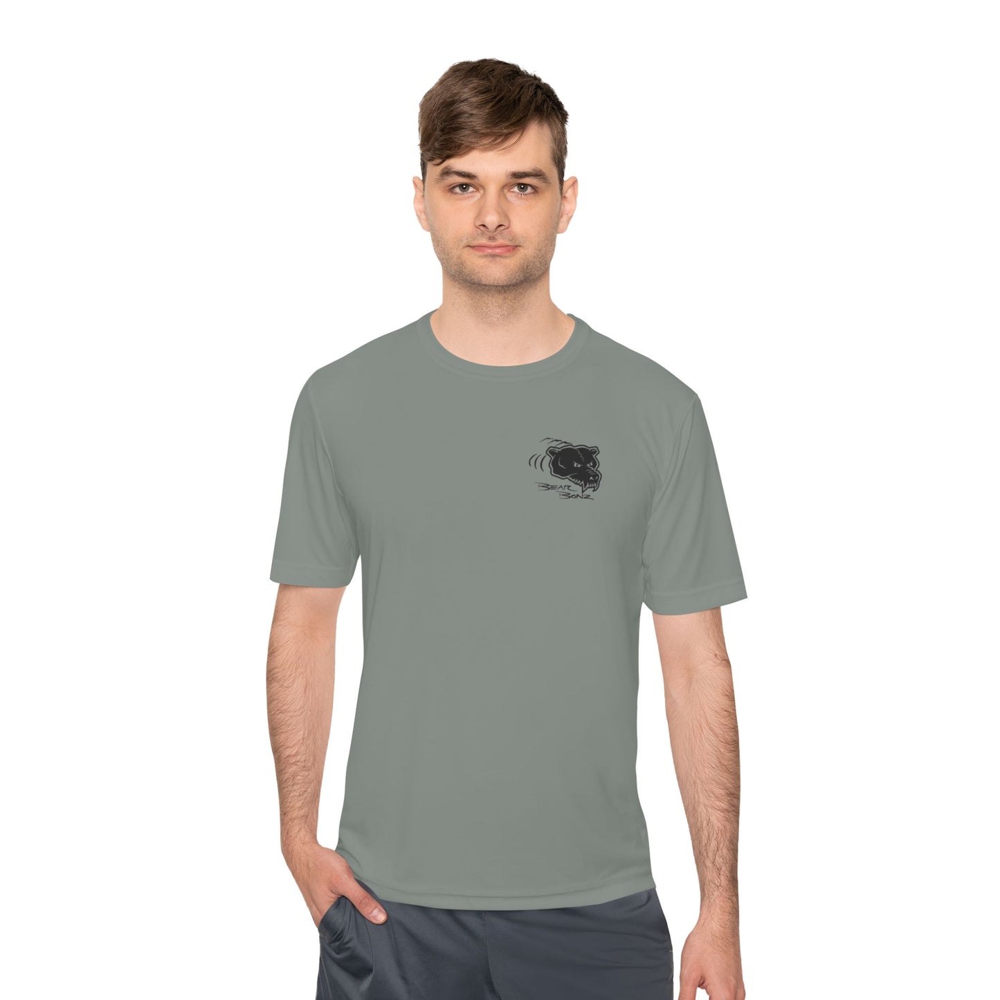 Bear Bonz Moisture Wicking Tee, Sports Shirt, Workout Apparel, Summer Essential