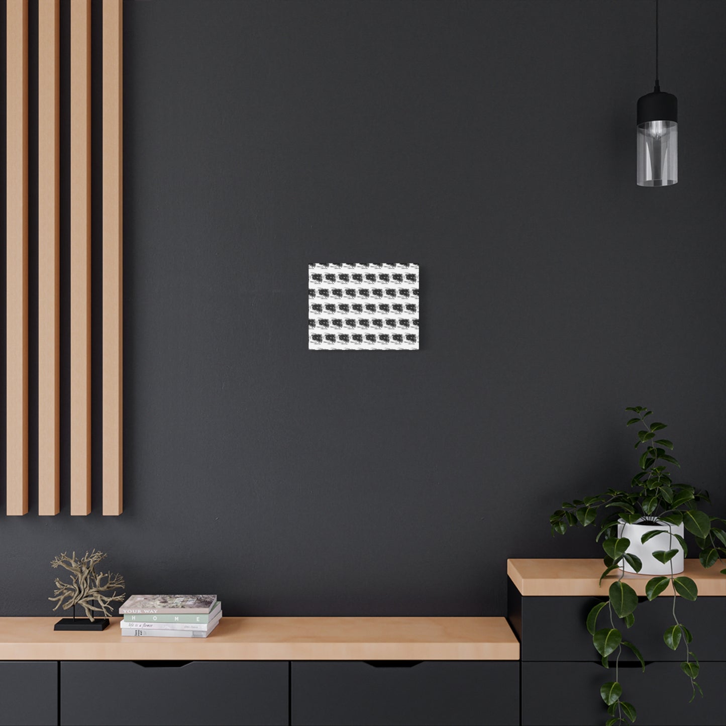 Bear Bonz Canvas Wall Art - Modern