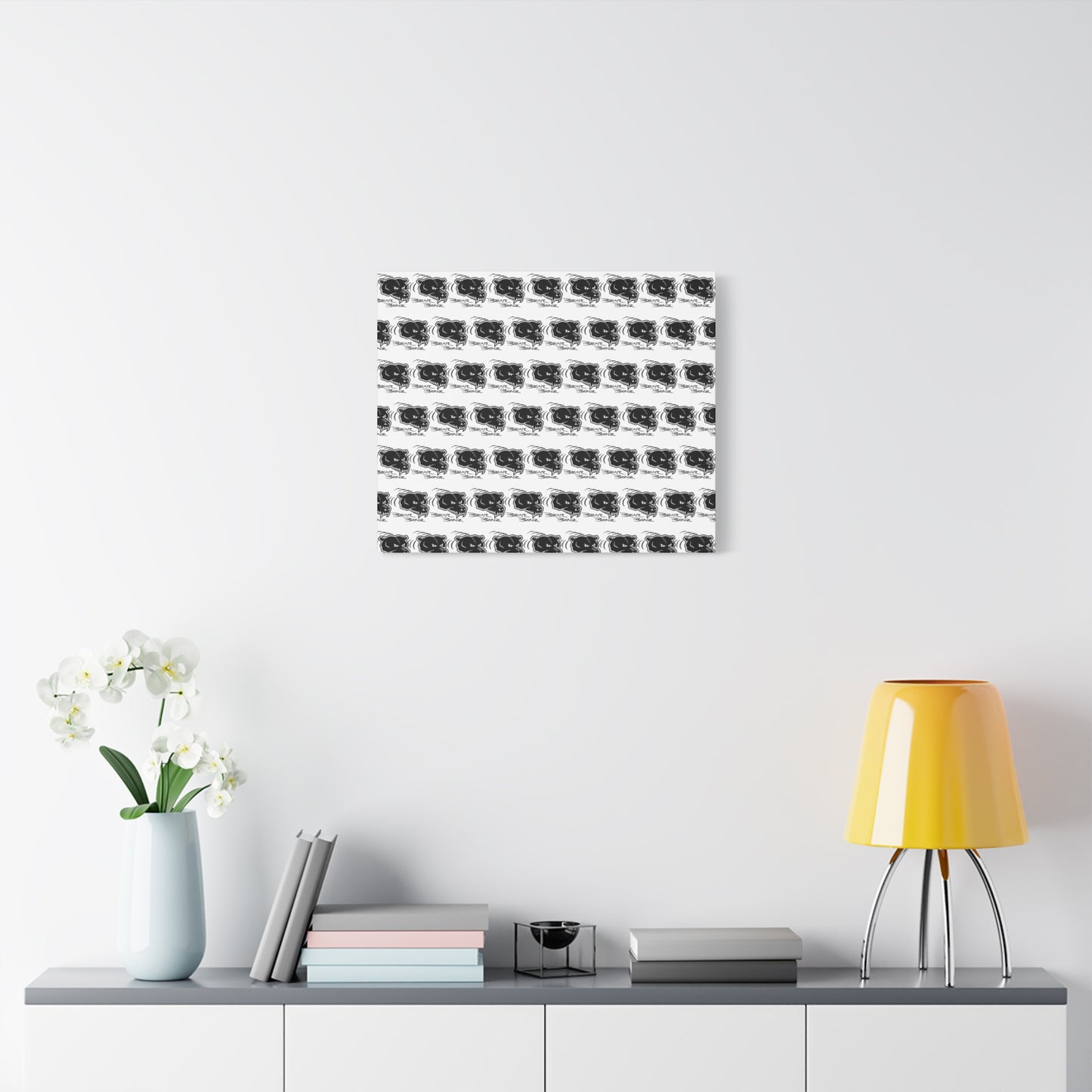 Bear Bonz Canvas Wall Art - Modern