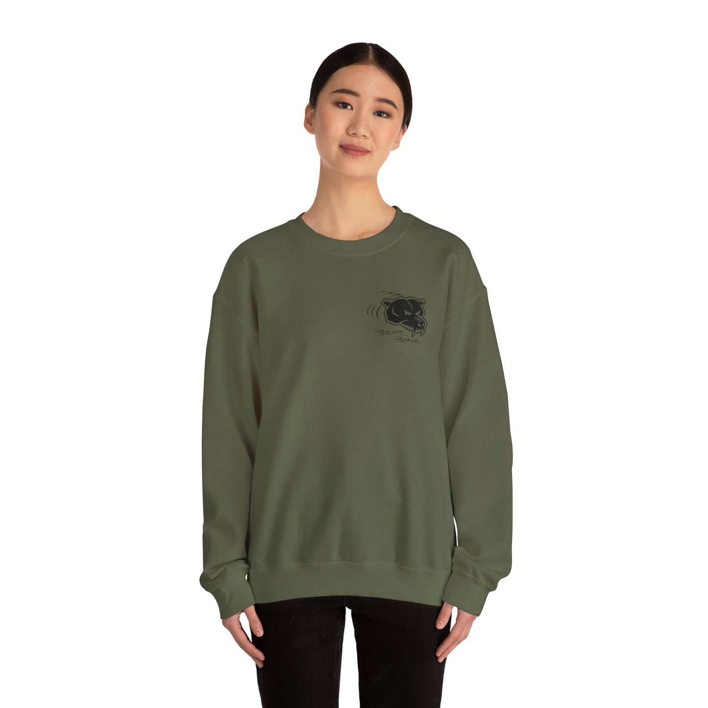 Bear Bonz TM Beast Mode Crewneck Sweatshirt - Unisex, Cozy Sweatshirt