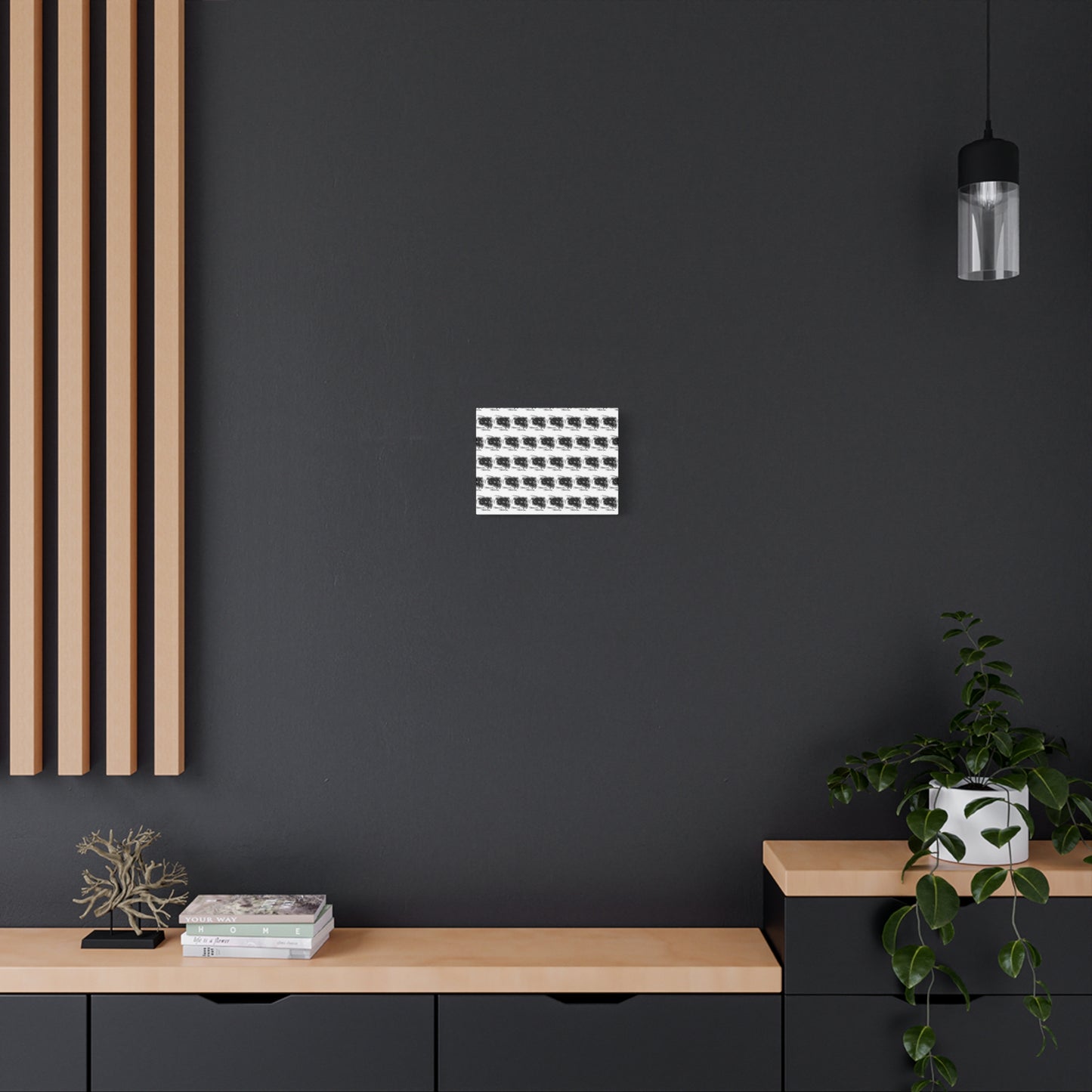Bear Bonz Canvas Wall Art - Modern