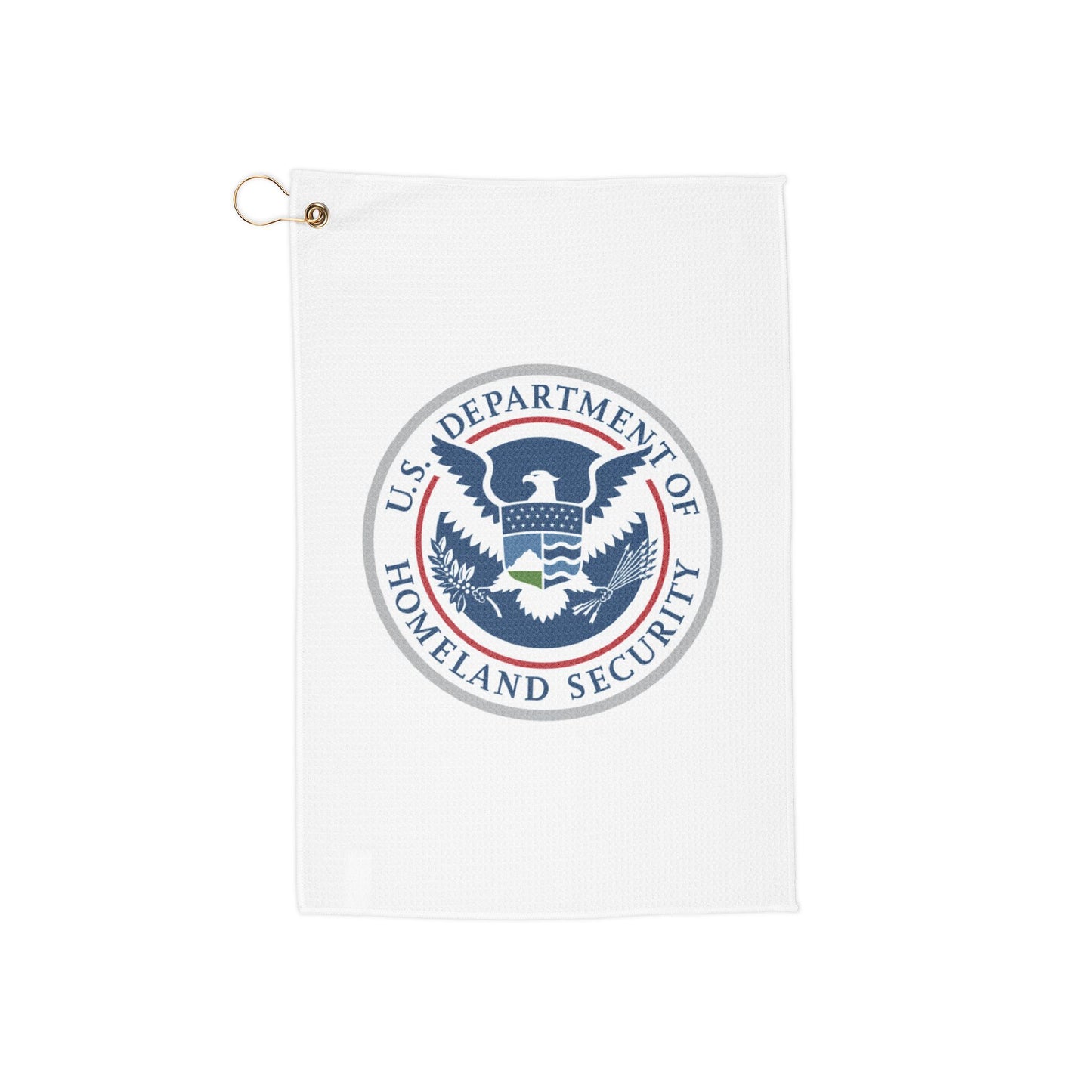 Custom Golf Towel with Department of Homeland Security Logo