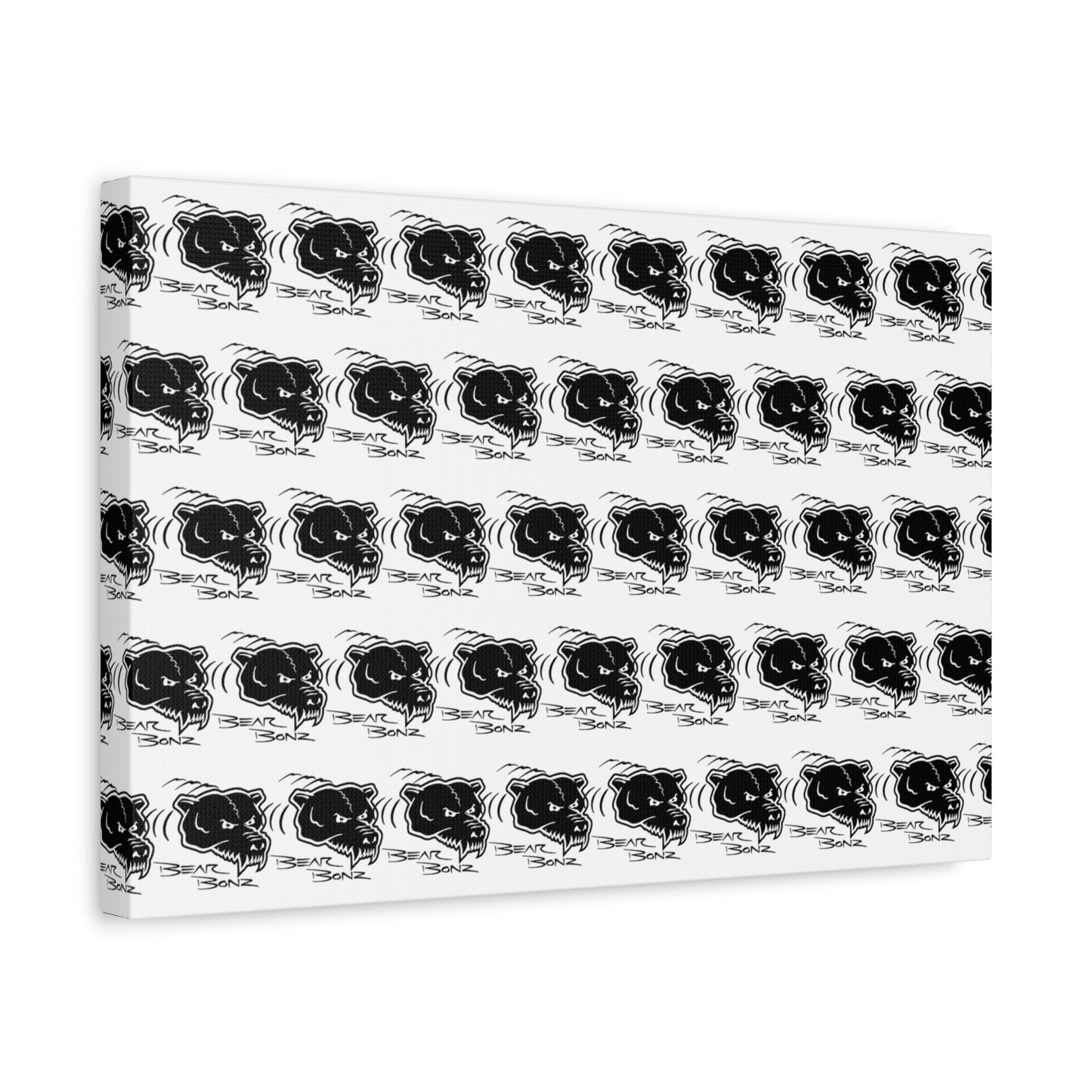 Bear Bonz Canvas Wall Art - Modern