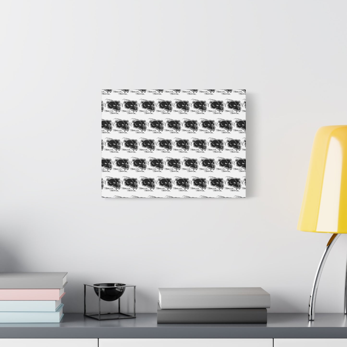 Bear Bonz Canvas Wall Art - Modern
