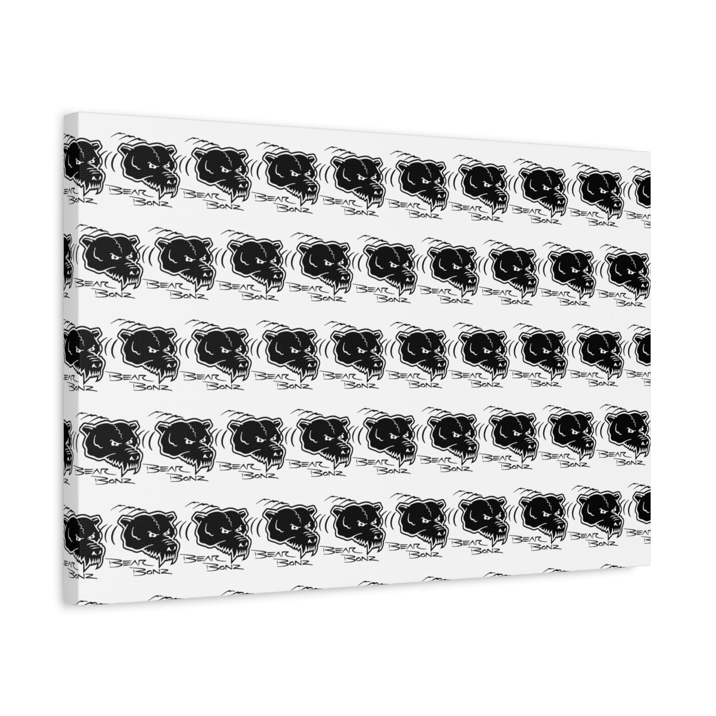 Bear Bonz Canvas Wall Art - Modern