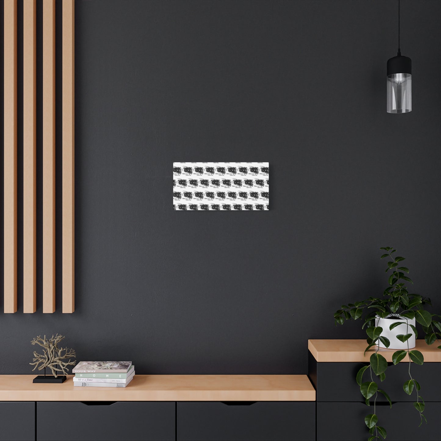 Bear Bonz Canvas Wall Art - Modern