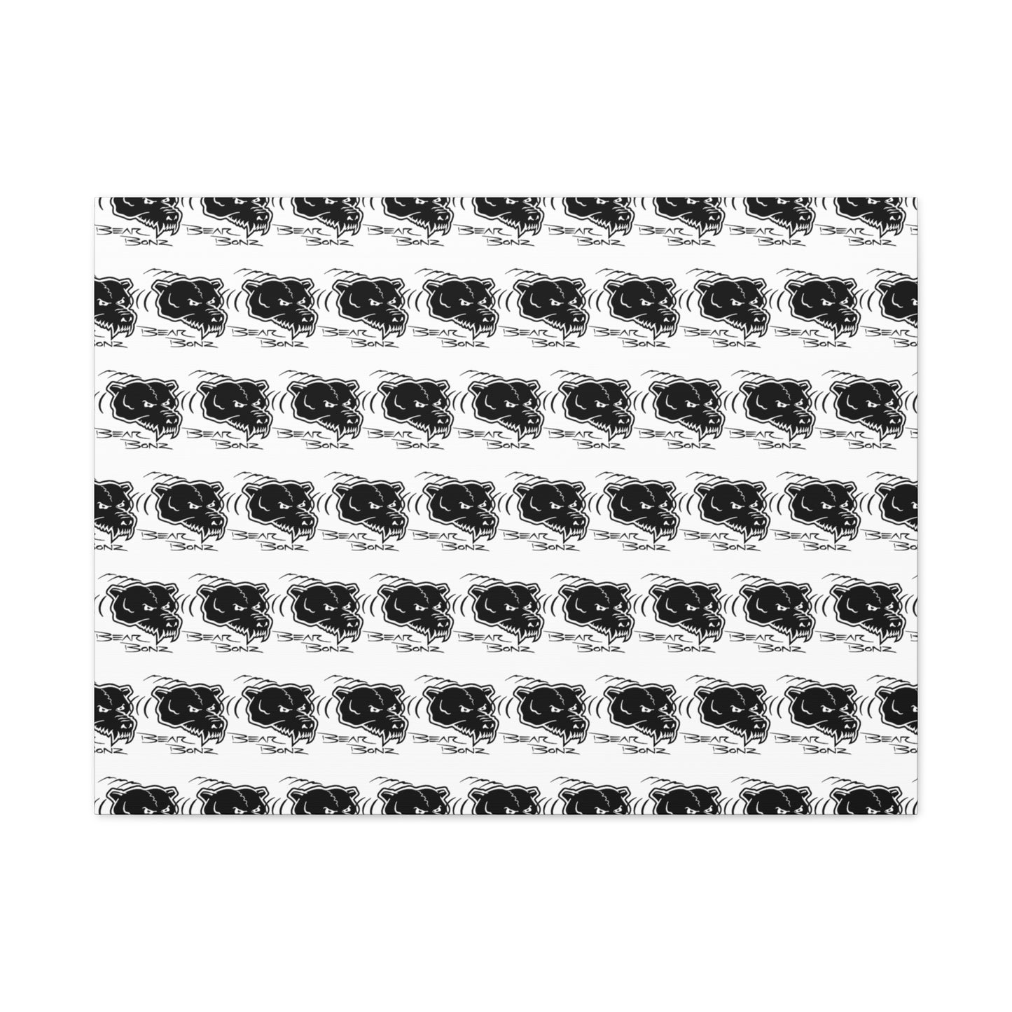 Bear Bonz Canvas Wall Art - Modern