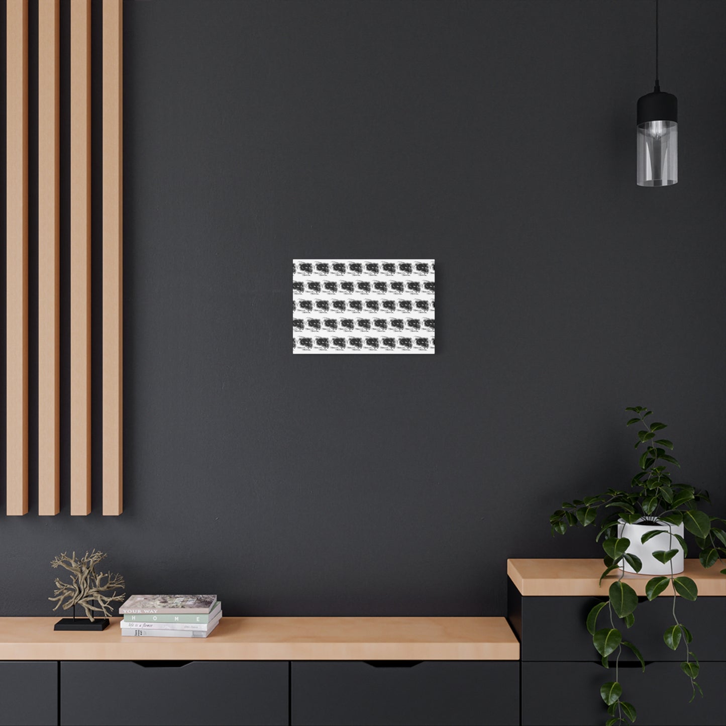 Bear Bonz Canvas Wall Art - Modern