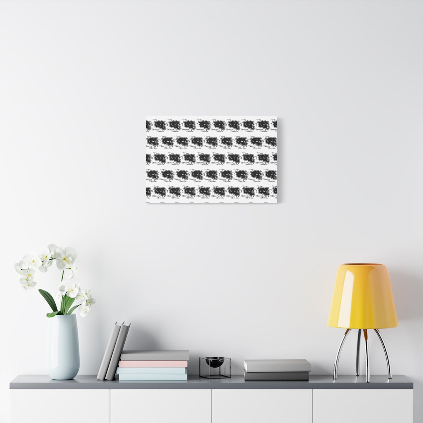 Bear Bonz Canvas Wall Art - Modern