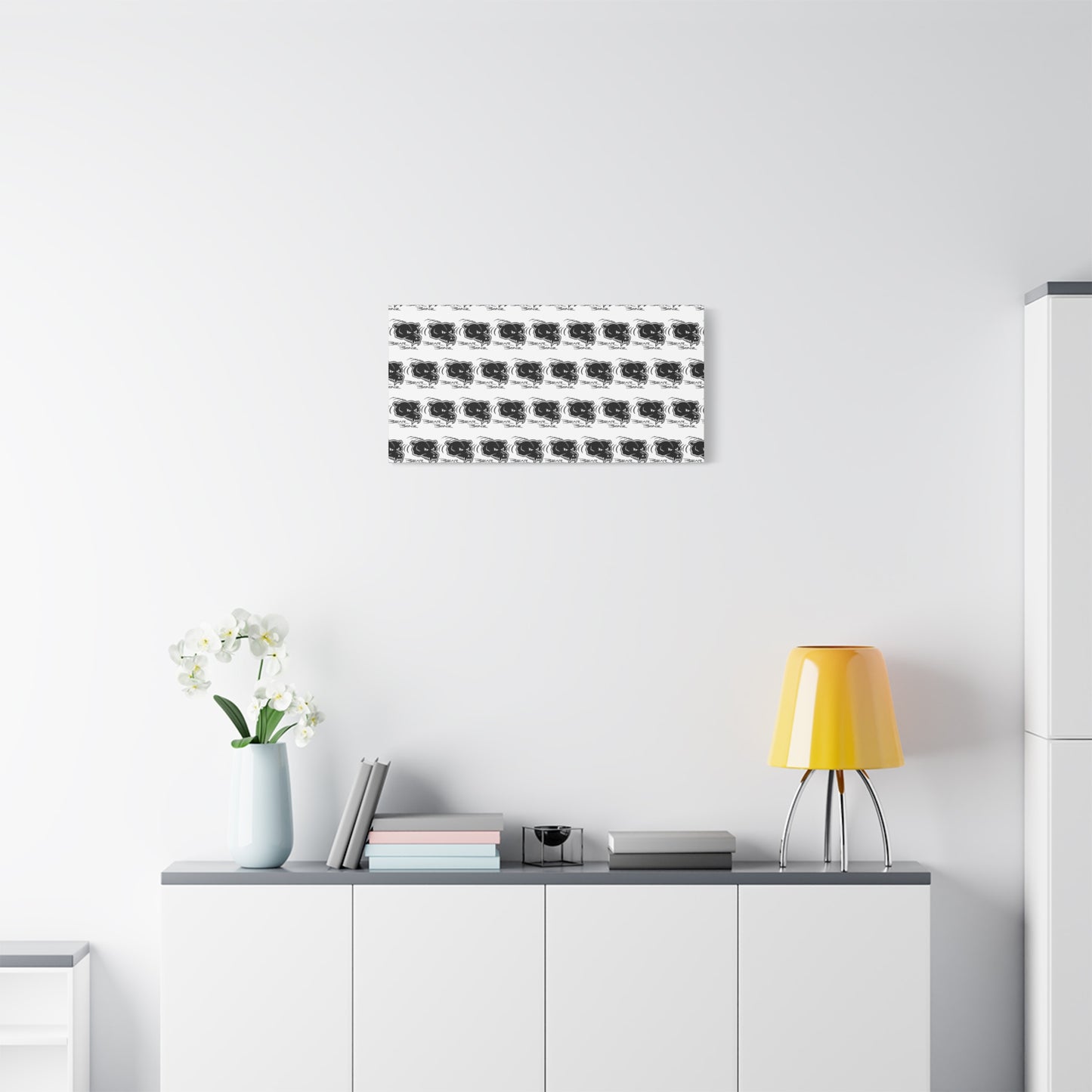 Bear Bonz Canvas Wall Art - Modern