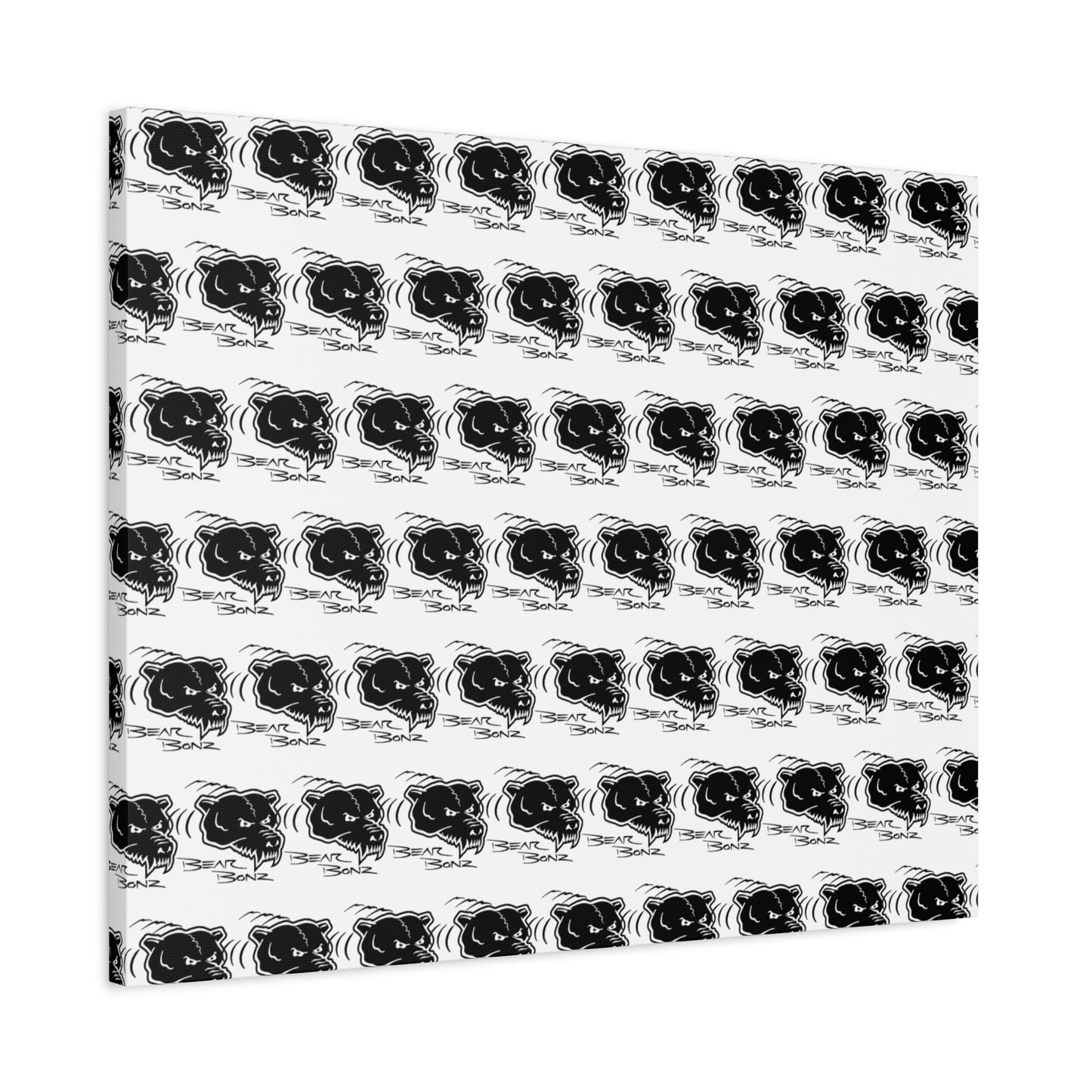 Bear Bonz Canvas Wall Art - Modern