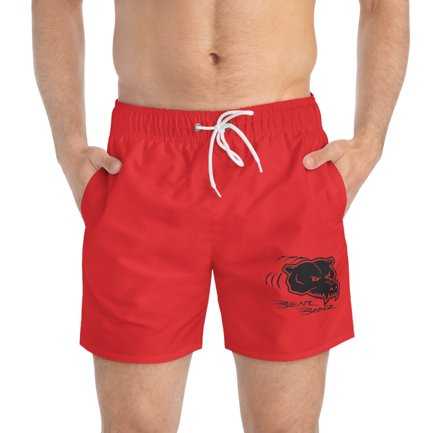 Red  Bear Bonz Swim Trunks