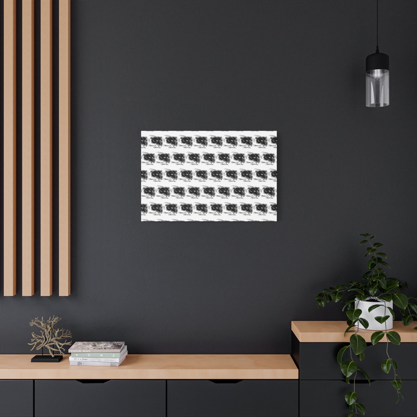 Bear Bonz Canvas Wall Art - Modern