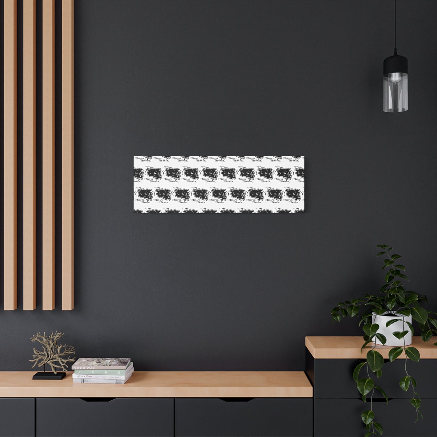 Bear Bonz Canvas Wall Art - Modern