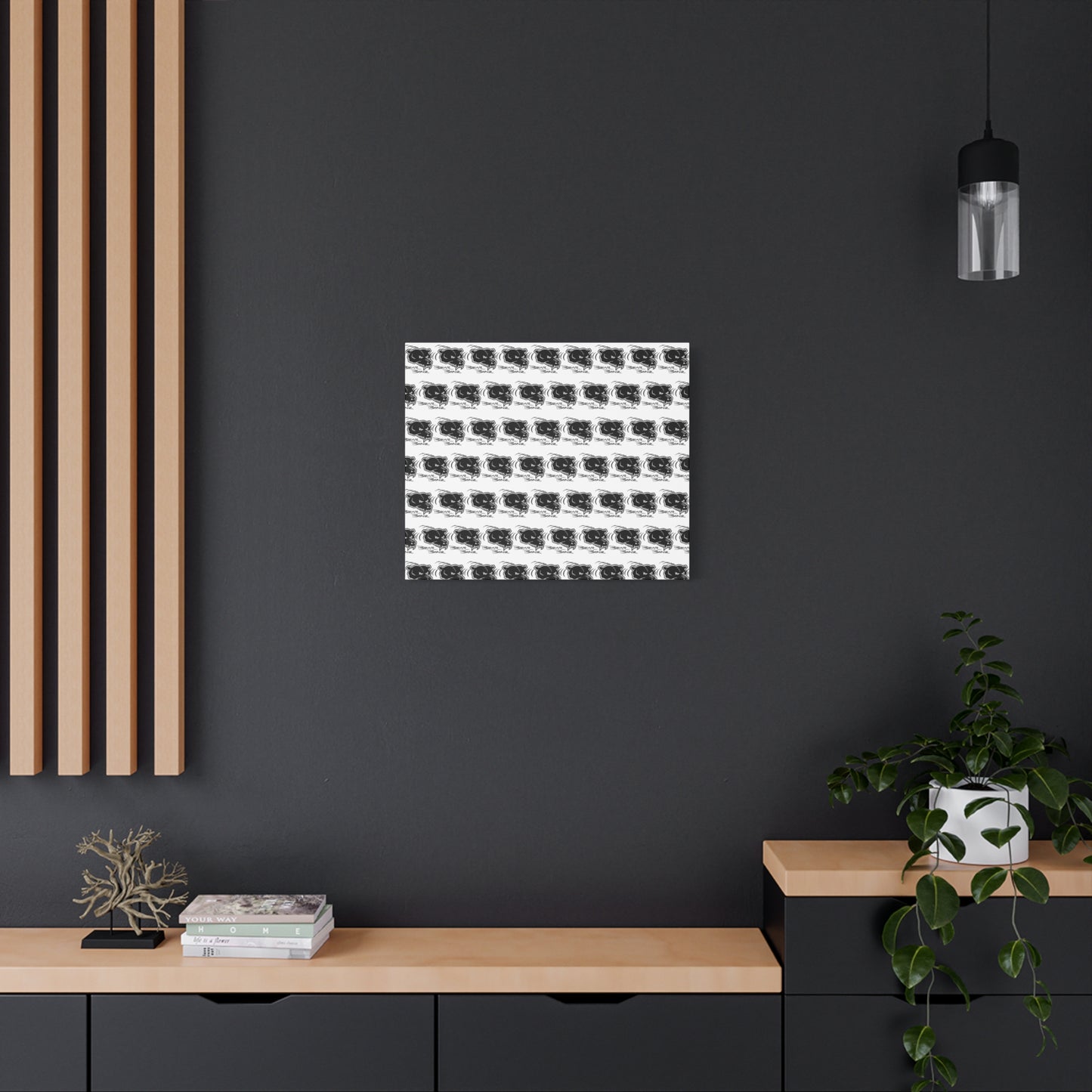 Bear Bonz Canvas Wall Art - Modern