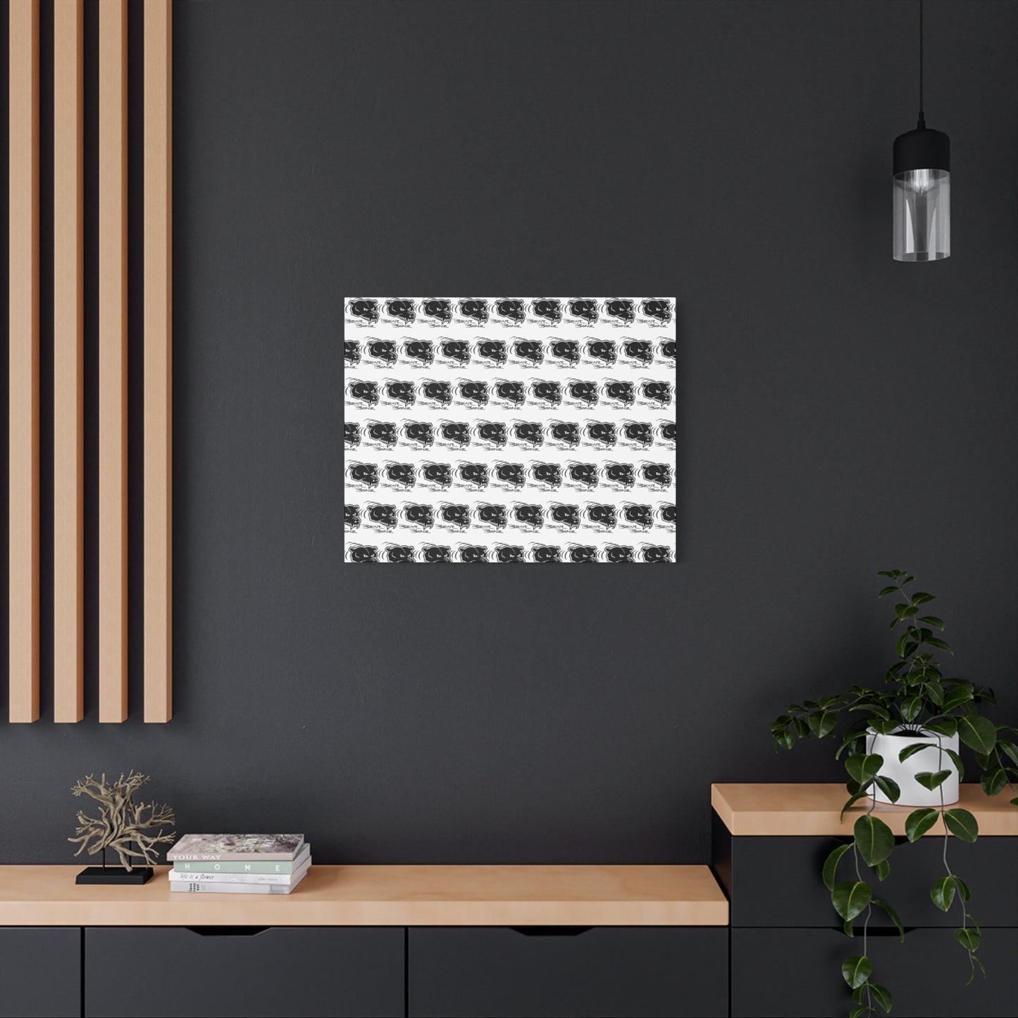 Bear Bonz Canvas Wall Art - Modern
