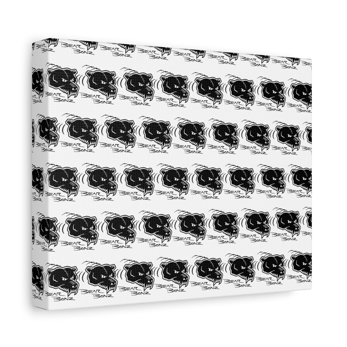 Bear Bonz Canvas Wall Art - Modern