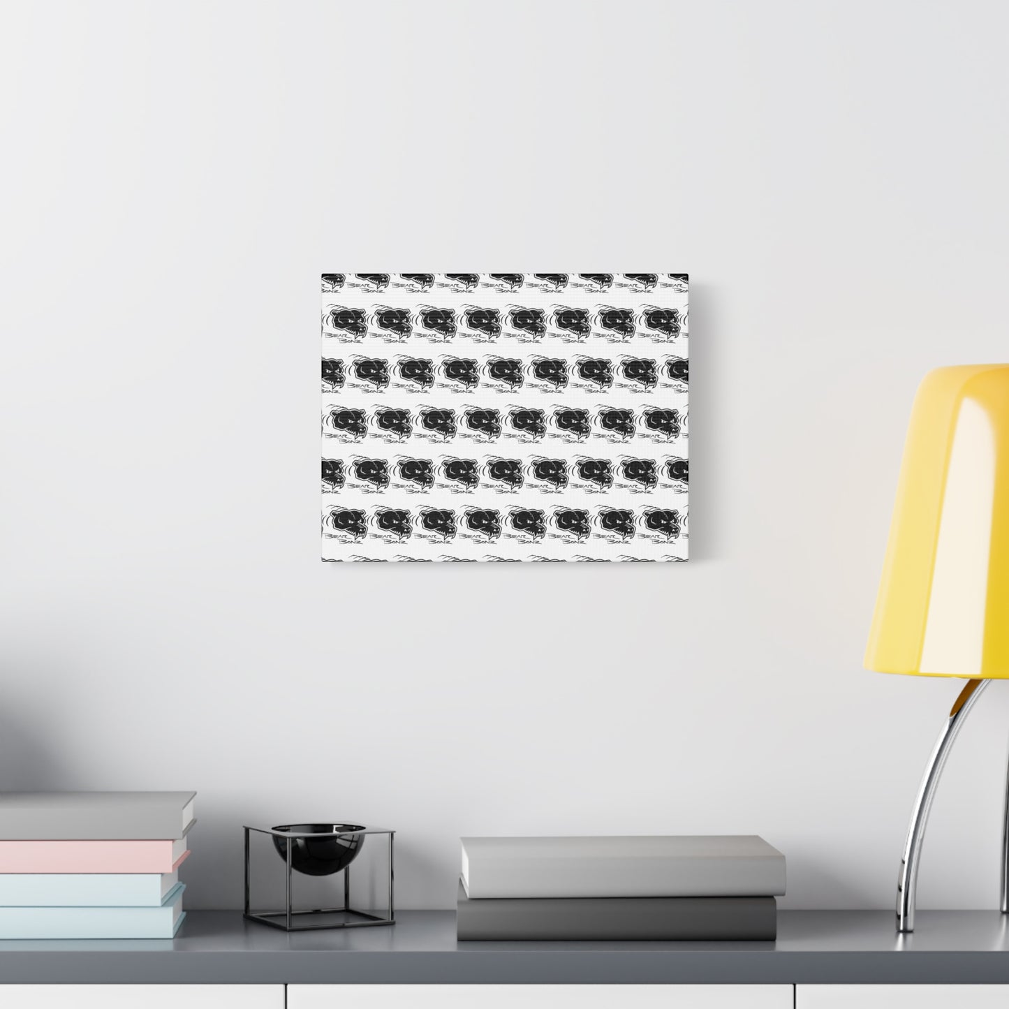Bear Bonz Canvas Wall Art - Modern