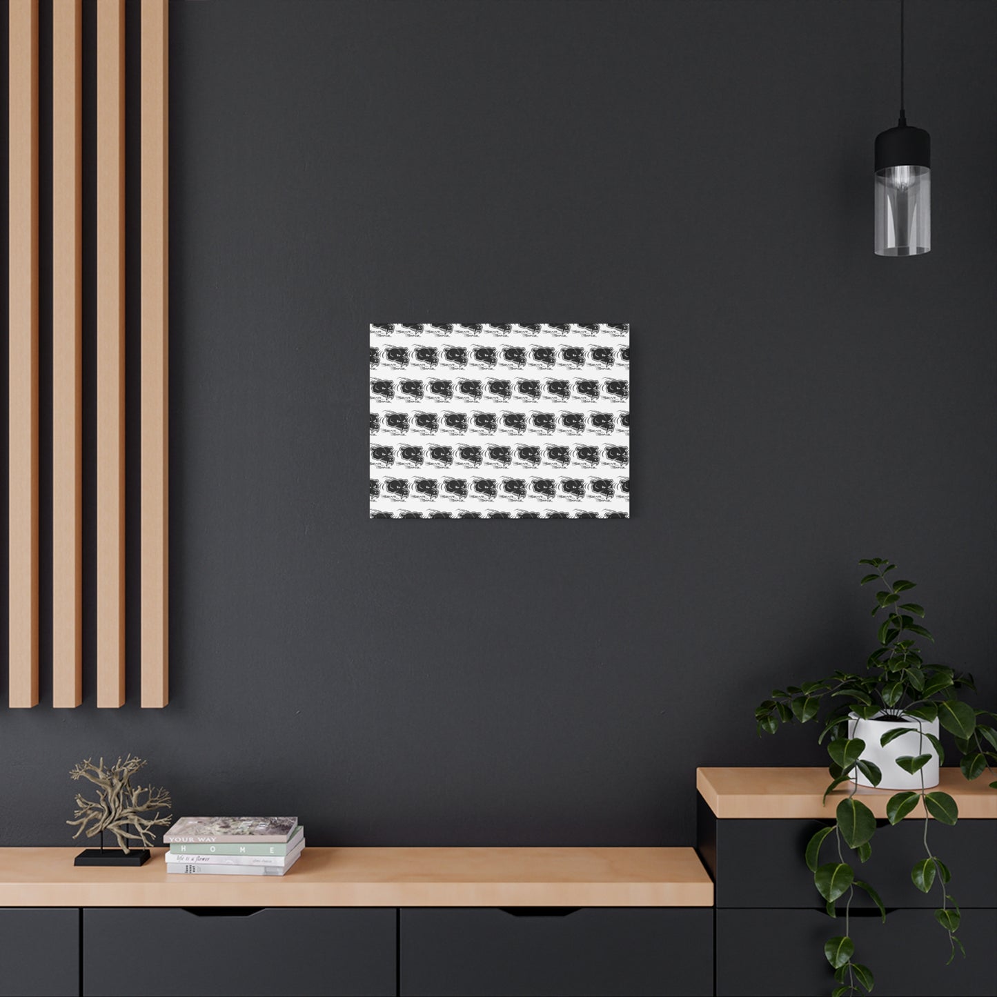 Bear Bonz Canvas Wall Art - Modern
