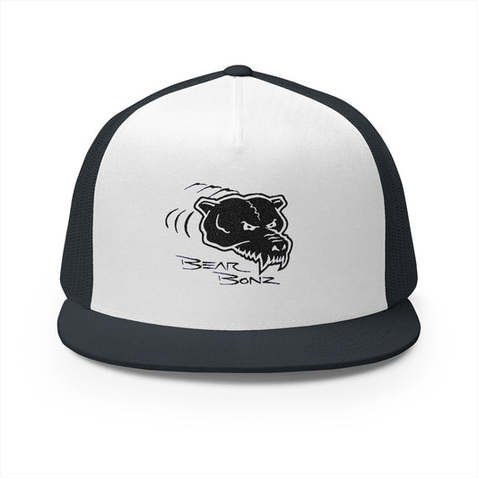 Bear Bonz Embroidered 5 Panel Trucker Cap