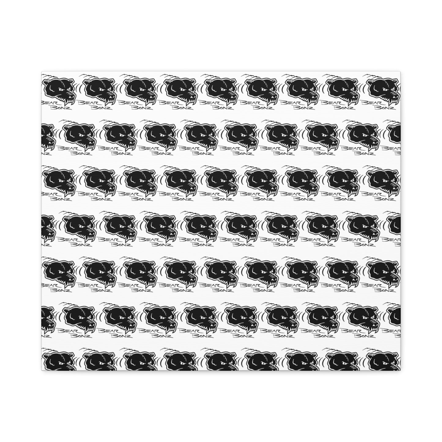 Bear Bonz Canvas Wall Art - Modern