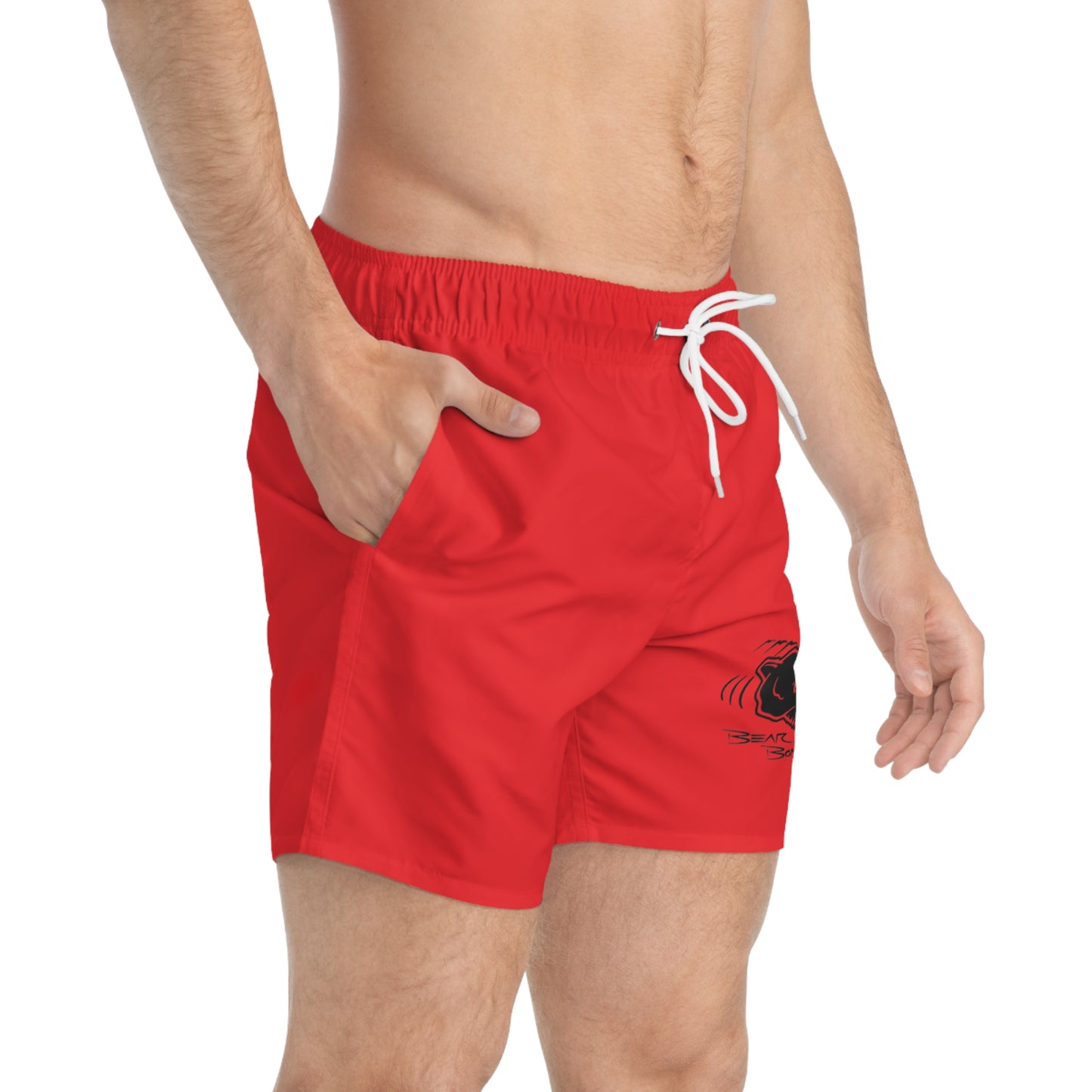 Red  Bear Bonz Swim Trunks