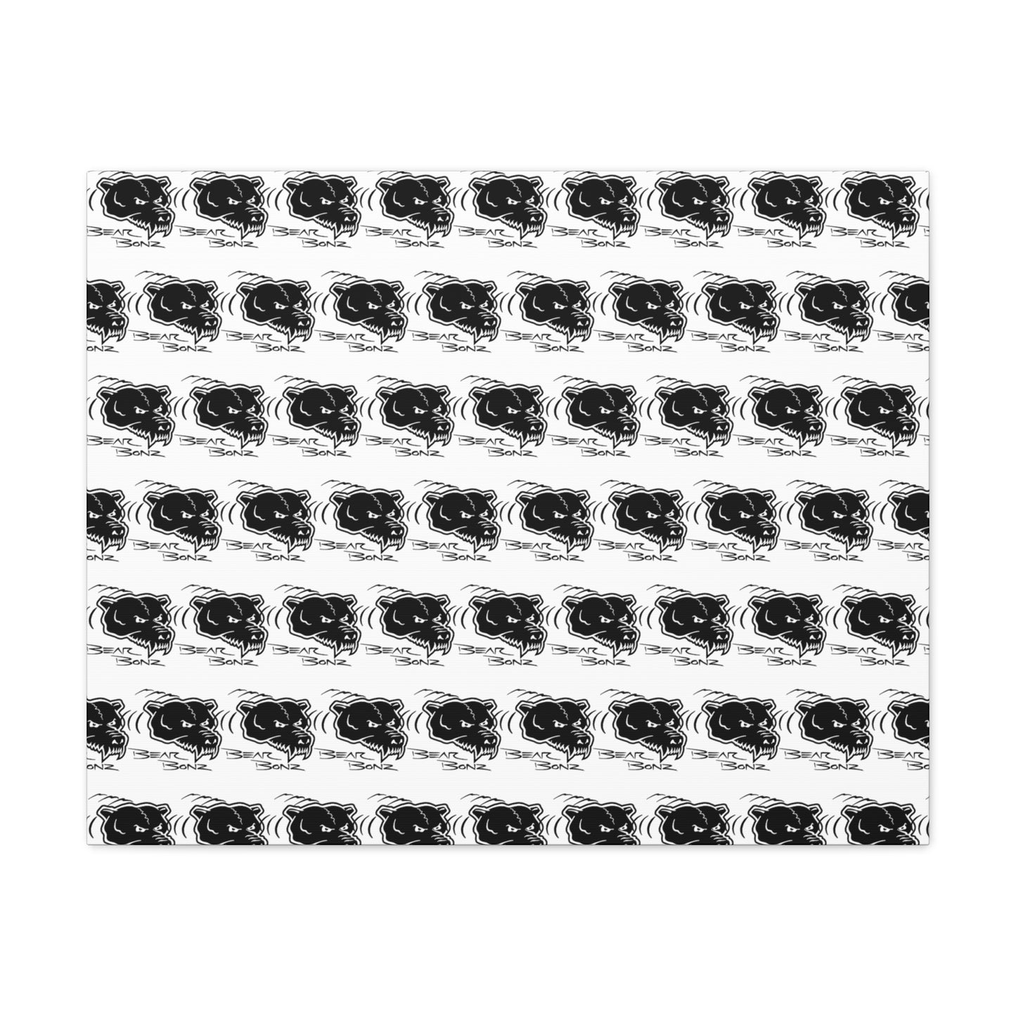 Bear Bonz Canvas Wall Art - Modern