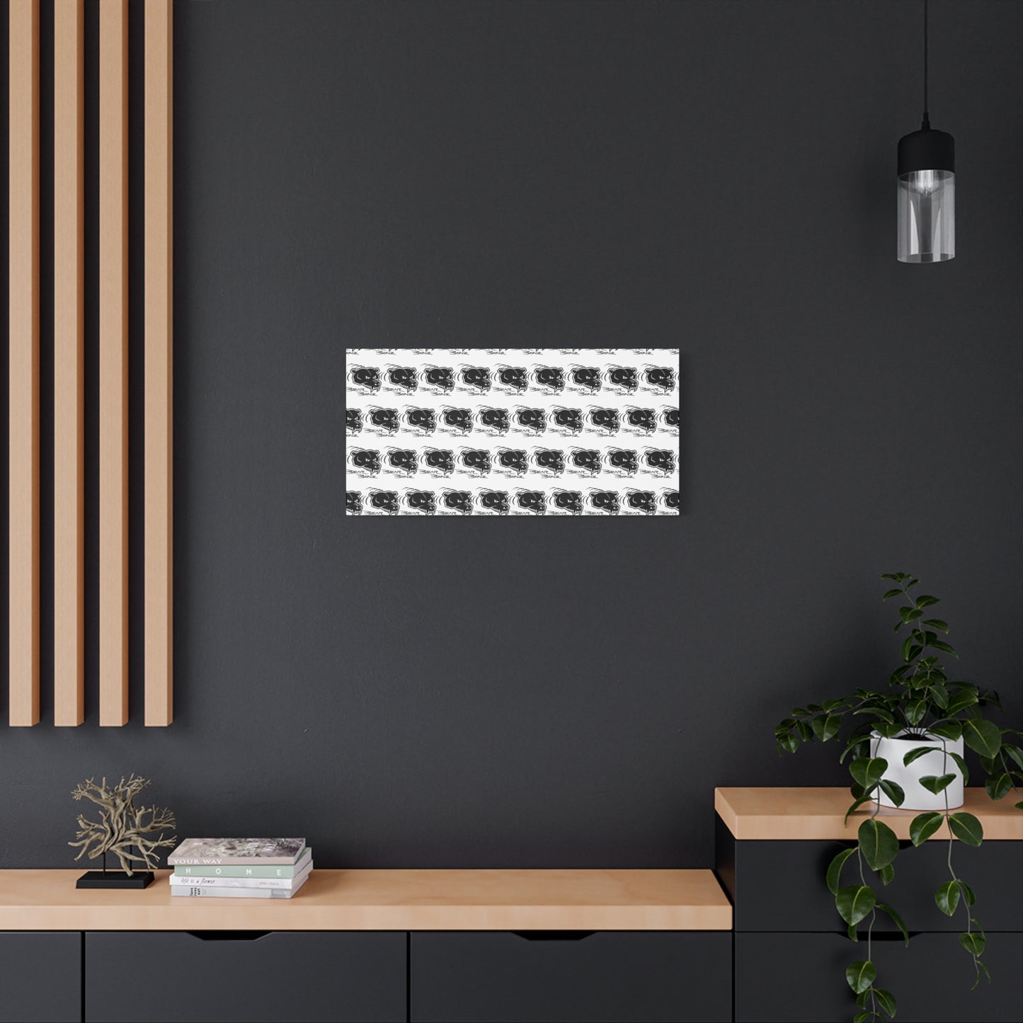 Bear Bonz Canvas Wall Art - Modern