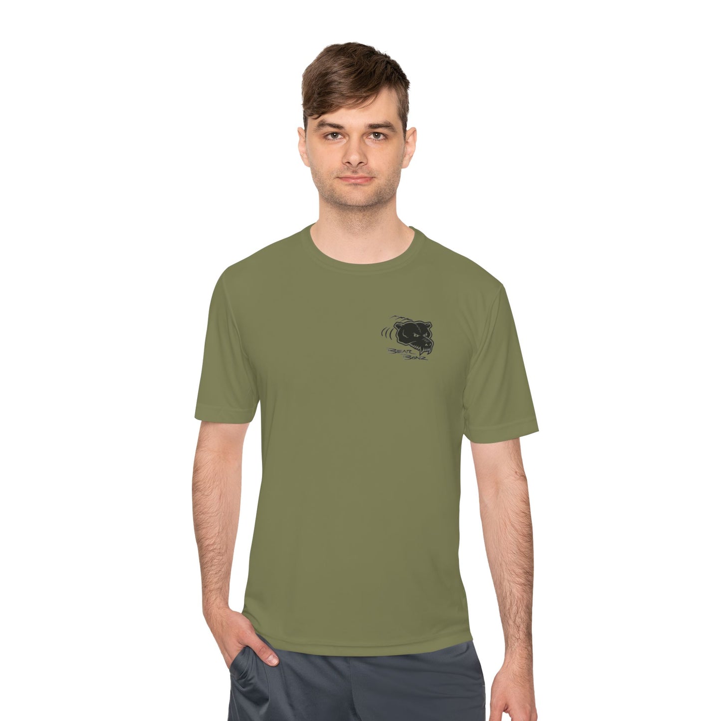 Bear Bonz Moisture Wicking Tee, Sports Shirt, Workout Apparel, Summer Essential