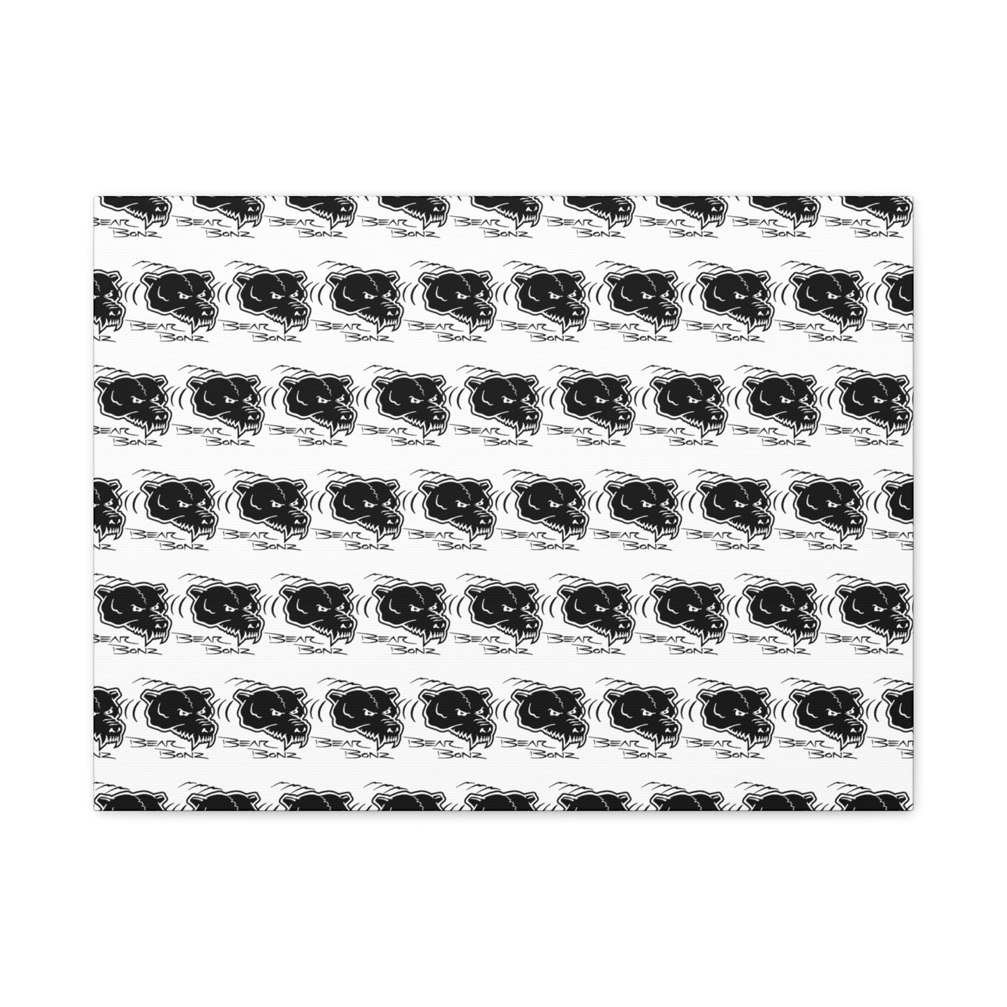 Bear Bonz Canvas Wall Art - Modern