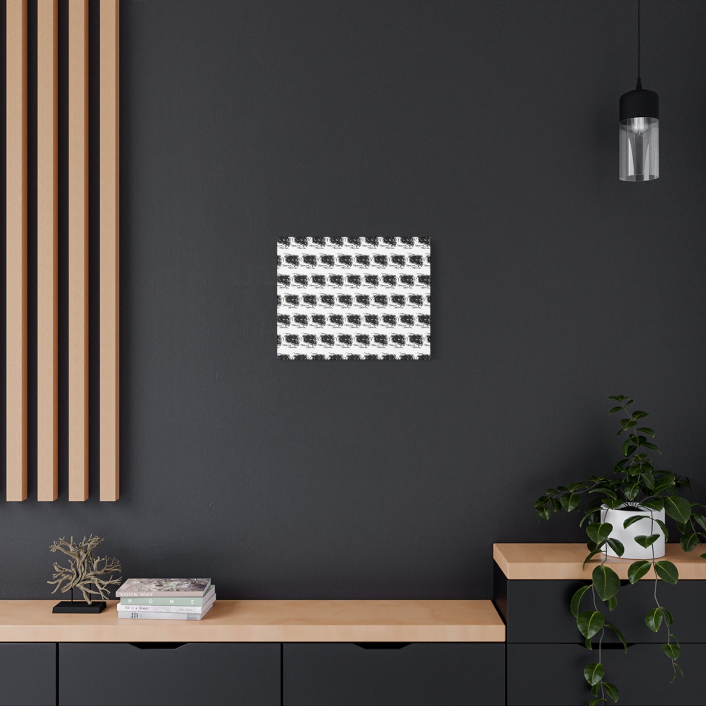 Bear Bonz Canvas Wall Art - Modern